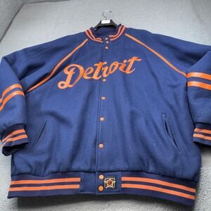 Detroit Tigers Varsity Jacket Mens 6XL Detroit MLB Baseball Genuine Merchandise